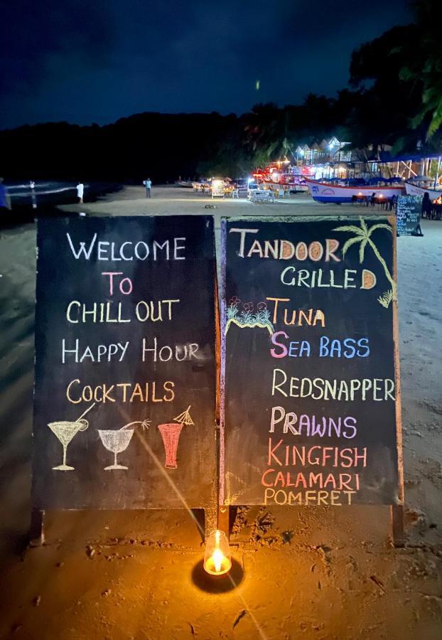Chill Out Jasmine Restaurant Bar Rooms Palolem Bagian luar foto